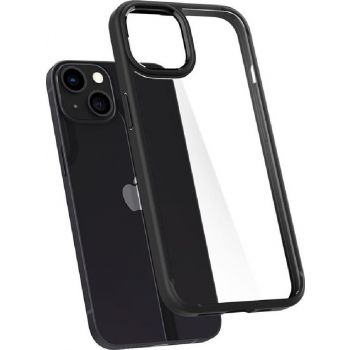 [ACS03351] Spigen Crystal Hybrid Case, For iPhone 13 Mini, TPU + PC Material, Matte Black | ACS03351