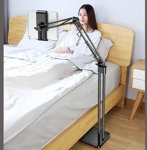 [agility-2-in-1-tablet-stand-holder-adjustable-for-bed-desk-phone-stand-holder-floor-stand-for-4-6-11-9-black] Agility 2 in 1 Tablet Stand Holder Adjustable for Bed Desk Phone Stand Holder Floor Stand for 4.6-11.9'' (Black)