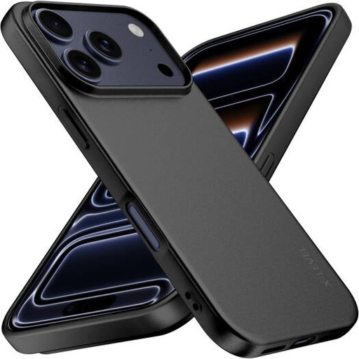 [iPhone 17 Pro Case] X-Level iPhone 17 Pro Case 6.3 Inch, Ultra Slim Soft TPU Silky Touch Cover with Lightweight Non-Slip Shockproof Protection, Black | iPhone 17 Pro Case
