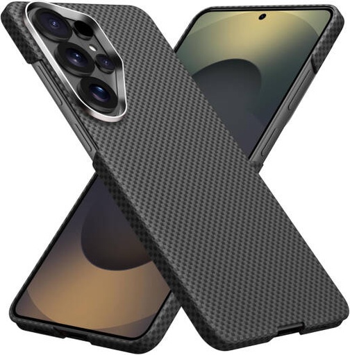 [S26 Ultra Case] X-Level Samsung Galaxy S26 Ultra Case with MagSafe, 0.8mm Ultra Slim Carbon Fiber Pattern Magnetic Cover with Anti-Scratch & Shockproof Protection, Silver Design, Black | S26 Ultra Case