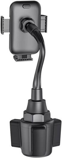 [CUPSPIN MH 126] Myx Car Cup Phone Holder, Adjustable 360° Rotation Car Phone Mount for Cup Holder, Universal Smartphone Stand for Stable Hands-Free Driving, Black | CUPSPIN MH 126