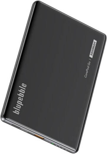 [BP-CPGO5000-BK] BlupebbleCorePod GO 5000mAh MagSafe Power Bank for iPhone, 15W Magnetic Wireless Charging Portable Slim Power Bank USB-C PD 20W Fast Charging Compact Travel Charger, Black | BP-CPGO5000-BK