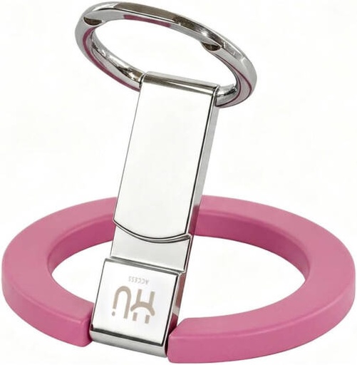 [HAC-1053-PNK] HU SNAP HOLD GO Magnetic Phone Holder, Strong Magnetic Phone Mount Stand for Smartphones, 360° Rotation Kickstand Grip Compatible with iPhone & Android Devices, Pink | HAC-1053-PNK