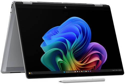 [AK4Y9AV] HP 14-fm000 OmniBook X Flip 2-in-1 Next Gen AI PC Laptop, 14" IPS Display, Intel Core Ultra 7 256V, 16GB RAM, 1TB SSD, Intel Arc 140V Graphics, With Pen, English K/B, Win11, Natural Silver | AK4Y9AV