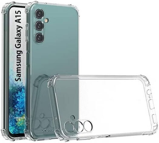 [Cover Case] Samsung Galaxy A15 5G Clear Case, Soft TPU Transparent Shockproof Silicone Bumper Cover with Reinforced Corners, Anti-Scratch Protective Phone Case for Galaxy A15 5G-4G 6.5 Inch, Clear | Cover Case