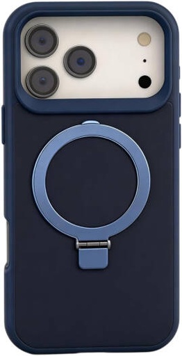 [IP17P-MGSF-AGSP-BLU] CROWNYX Aegis GripStand Pro Case for iPhone 17 Pro, Compatible with MagSafe, Shockproof, Slim Hybrid TPU Cover with Kickstand & Grip Ring, Blue | IP17P-MGSF-AGSP-BLU