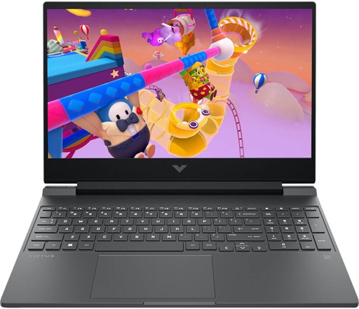 [C08QMEA] HP Victus 15-fb3010ne Gaming Laptop, 15.6" FHD IPS 144Hz, AMD Ryzen 7 7445HS, 16GB RAM, 512GB SSD, GeForce RTX 3050 6GB, English-Arabic K/B, Windows 11 Home, Mica Silver | C08QMEA