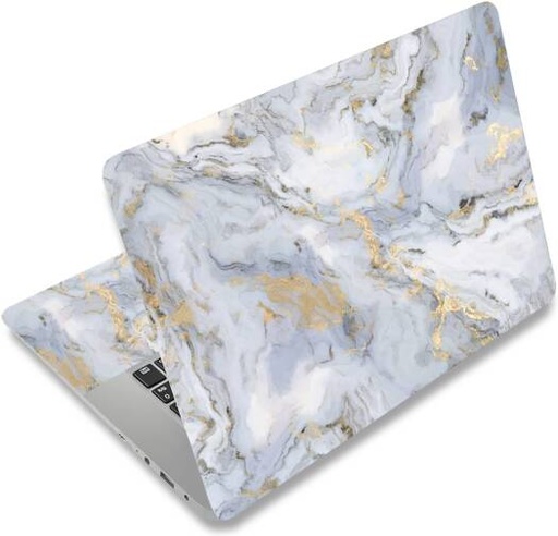 [alayra-laptop-skin-sticker-decal-12-13-133-14-15-154-156-inch-laptop-art-decal-protector-notebook-netbook-pc-156-universal-vinyl-cover-grey-gold-marble-01] ALAYRA Laptop Skin Sticker Decal, 12 13 13.3 14 15 15.4 15.6 inch Laptop Art Decal Protector Notebook Netbook PC 15.6" Universal Vinyl Cover, Grey Gold Marble 01