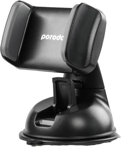 [PD-MUCMS-BK] Porodo Universal Clamp Phone Mount with 360 Rotation, One-Hand Operation, Horizontal & Vertical Viewing, Secure Grip, Black | PD-MUCMS-BK