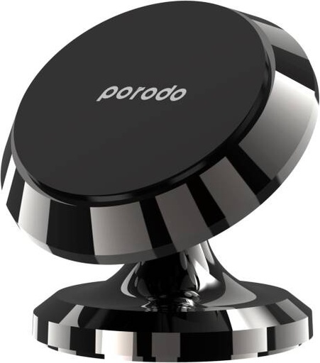 [PD4CDMGMBK] Porodo 4 Circular Discs Magnetic Car Mount, Black | PD4CDMGMBK