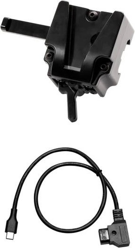 [VM2] COLBOR VM2 V-Mount Adapter & D-Tap to Type-C Battery Cable, For CL60 / CL60M / CL60R / CL100X / CL100XM, Cable Measures 19.7", Black | VM2