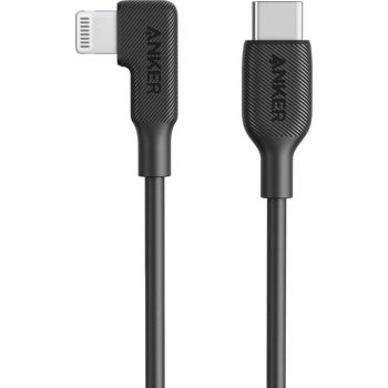 [AN.Y2360H11.BK] Anker Right Angle USB-C to Lightning 90º Cable 3 Feet - Black | AN.Y2360H11.BK