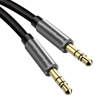 [black-axs-3-5-stereo-audio-cable-male-to-male-3-meter] Black AXS 3.5 Stereo Audio Cable Male to Male 3 Meter