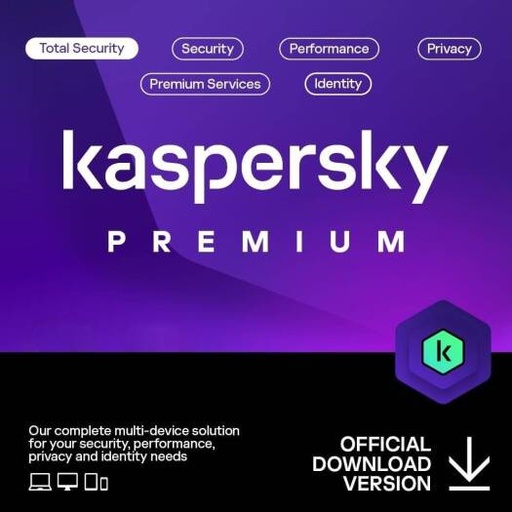 [KL1047I5AFS-SLIM] Kaspersky Premium Total Security + Customer Service Support, 1 Device, 1 Year, Behavioral Shield, Box W/o CD | KL1047I5AFS-SLIM