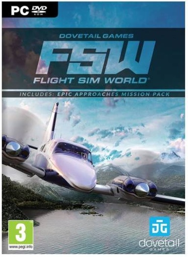 [FSW] Dovetail Games Flight SIM World, For PC Gaming, English Language, Windows 7/8/10 Operating System, DVD Pack | FSW