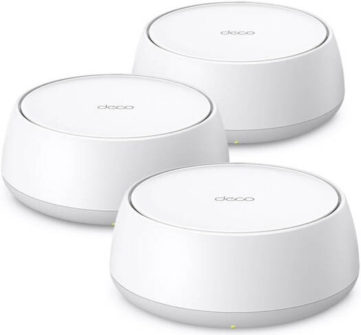 [Deco BE25] TP-LINK Deco BE25 BE3600 Whole Home Mesh WiFi 7 System, 3 Pack, 4 Streams, 3.6 Gbps Dual-Band, 2.5 Gbps Wired Connections, Seamless AI-Driven Roaming, TP-Link HomeShield, White | Deco BE25