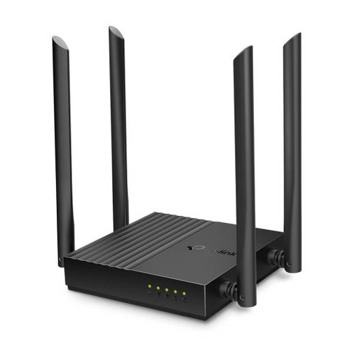 [Archer C64 EU] TP-Link AC1200 MU-MIMO WiFi Router, 802.11ac Wave2, 4 Antennas, AP Mode, 4x Gigabit LAN, 2.4GHz/5GHz Guest Network, Beamforming, Black | Archer C64 EU
