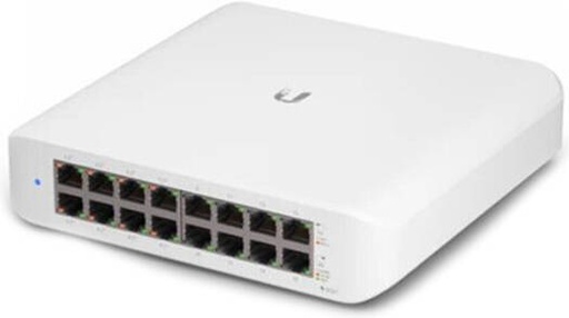 [USW-Lite-16-PoE] Ubiquiti USW-Lite-16-PoE UniFi 16-Port Cloud Managed Desktop Gigabit PoE+ Switch w/ 8 x PoE+ Ports, 45W Power Budget, 16 Gb/s Switching, Supports UniFi Network Controller | USW-Lite-16-PoE
