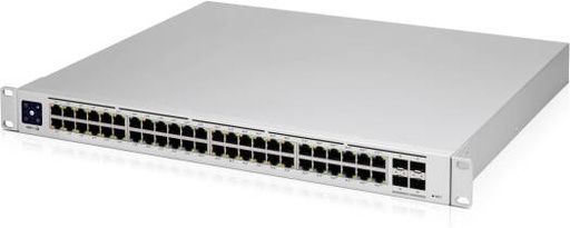 [USW-Pro-48-POE-EU] Ubiquiti Networks UniFi Pro PoE 48-Port Gigabit Managed PoE Network Switch with SFP+, 176 Gb/s Switching, 130.94 Mpps Fwd Capacity, 1.3" Display, 4 x 10 Gb/s SFP+ Ports | USW-Pro-48-POE-EU
