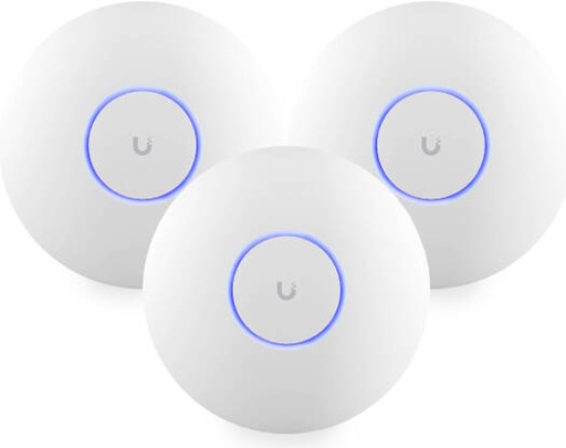 [U7-Pro-3] Ubiquiti Networks U7 Pro Tri-Band Wi-Fi 7 Access Point, 2.4 GHz / 5GHz / 6GHz, Up to 9.3Gbps Speed, Wi-Fi 7 (802.11be), 300+ Connected Devices, WPA3 Security, Pack of 3, White | U7-Pro-3