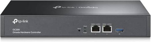 [OC300] TP-Link Omada Hardware Controller, 2x Gigabit Ethernet Ports, 1x USB 3.0 Port, Manage up to 500 Omada Devices, Supports up to 15,000 Clients, Rack-Mountable, Black | OC300