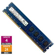 [XXA-038] Barrette mémoire DDR3-4Go pour Desktop