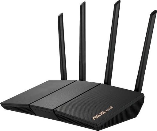 [90IG06Z0-MU2C00] ASUS RT-AX57 AX3000 WiFi 6 Router, Up to 2402 Mbps, MU-MIMO/OFDMA, AI Protection, External Antenna x4, Parental Control, Black | 90IG06Z0-MU2C00