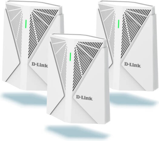 [DIR-X301-3PACK] D-Link AX3000 Wi-Fi 6 Dual-Band Mesh System Router, Pack Of 3, 3Gbps Speeds, Smart Roaming, BSS Coloring, 1024-QAM, 160MHz Channels, WPA3 Security, and Expandable Coverage, White | DIR-X301-3PACK