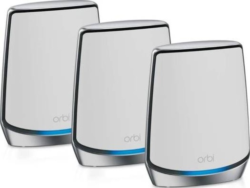 [RBK853-100EUS] Netgear RBK853 Orbi Mesh System WiFi 6, 6Gbps, 7,500 sq ft, 100 Devices, 4 Ethernet Ports, White | RBK853-100EUS