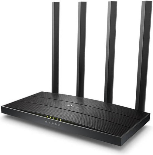 [Archer C6] TP-Link Archer C6 AC1200 Wi-Fi Router, Dual Band 1200 Mbps Speed, Advanced Security with WPA3, Smart Roaming, Black | Archer C6