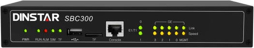 [SBC300-05] Dinstar SBC300 Session Border Controller, 5 Simultaneous Calls, Call Security with TLS/SRTP, Embedded VoIP Firewall, Network Capture, Remote Web and Telnet, Black | SBC300-05